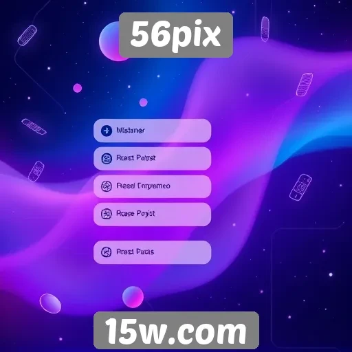 Navegação intuitiva no site 56pix facilita a experiência do usuário